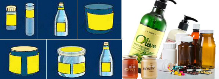 T Lodret type automatisk rund containermærkningsmaskine