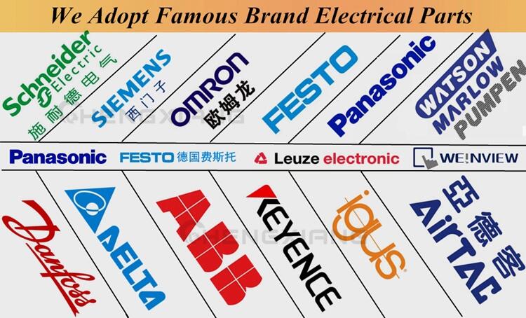 Gratis forsendelse automatisk påfyldning afdækning og mærkning maskine, auto selvklæbende mærkning maskine